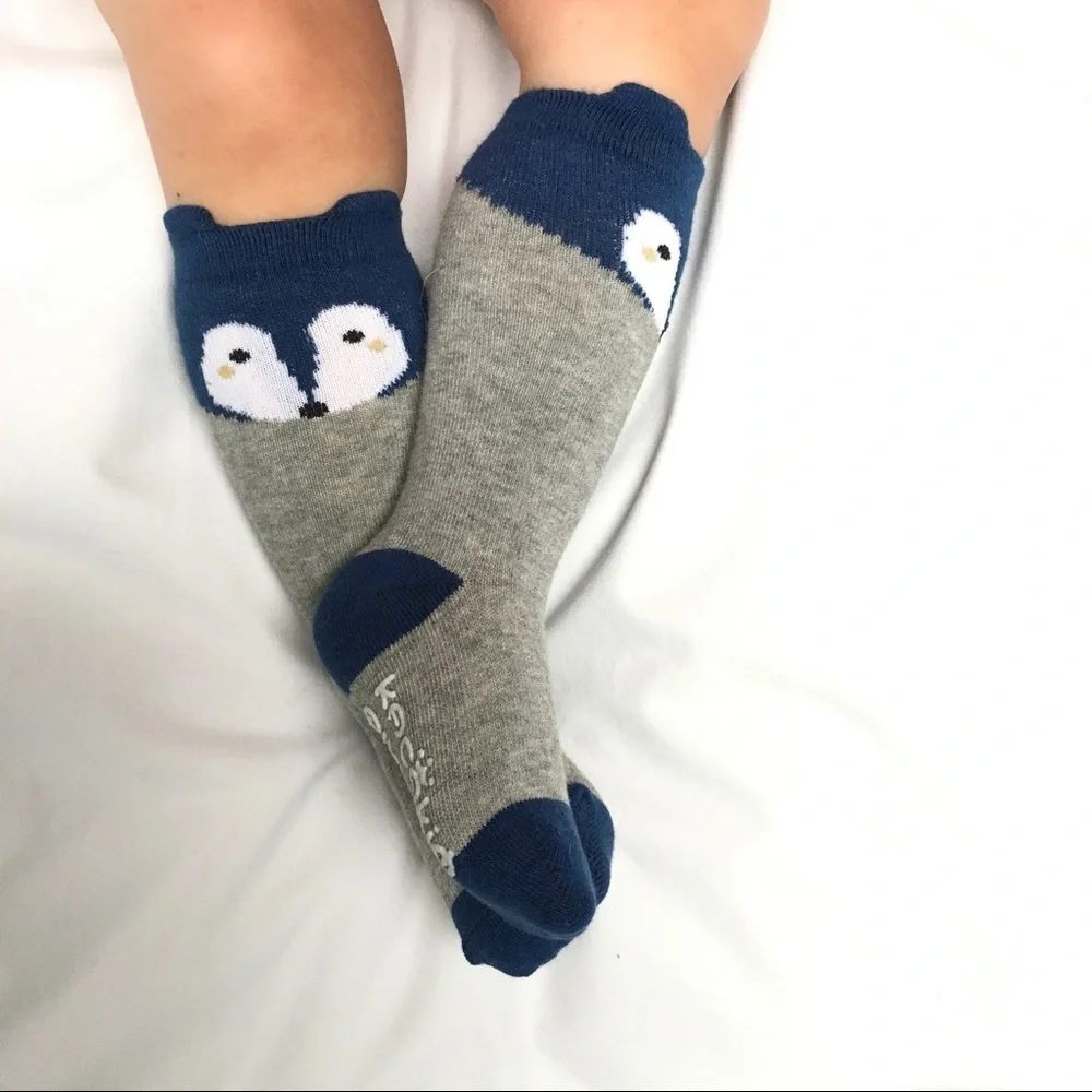 🆕 Toddler Baby kids Fox knee high socks 🦊
